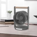 مروحة صغيرة متنقلة مع ضوء مدمج 3600 مللي أمبير 4 سرعات Portable Desk Fan