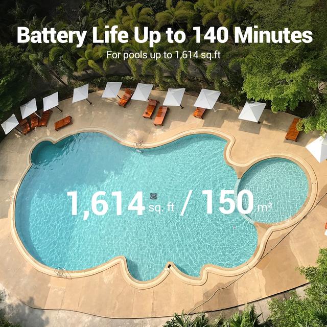 روبوت مكنسة تنظيف المسبح ايبر سيجل برو 200 واط 9000 مللي أمبير Aiper Seagull Pro Cordless Robotic Pool Cleaner