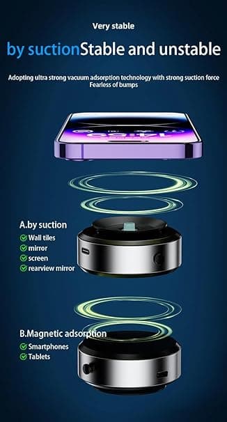 حامل موبايل للسيارة مغناطيس Vacuum Magnetic Phone Holder