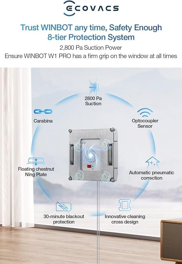 Ecovacs Winbot W1 Pro Window Cleaning Robot - SW1hZ2U6MzA5MTE2OA==