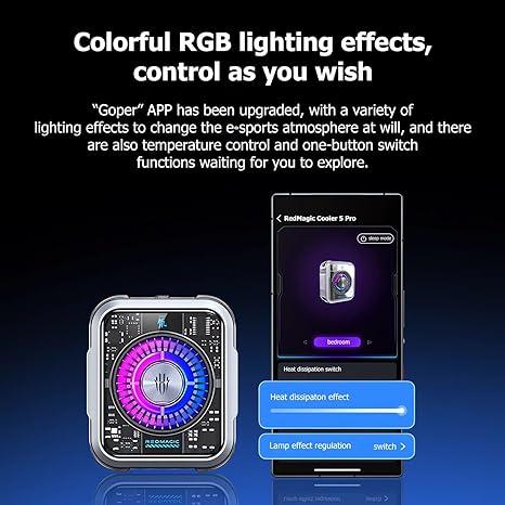 مروحة تبريد مغناطيسية لجوال ريد ماجيك Nubia RedMagic Magnetic Phone Cooler 5 Pro