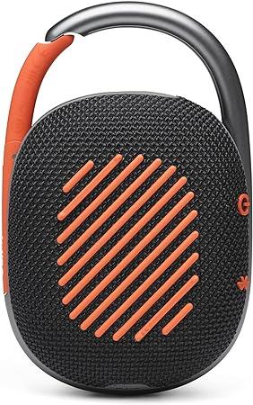 JBL Clip 4 Portable Wireless Speaker - Black/Orange - SW1hZ2U6MzEyNTY2NQ==