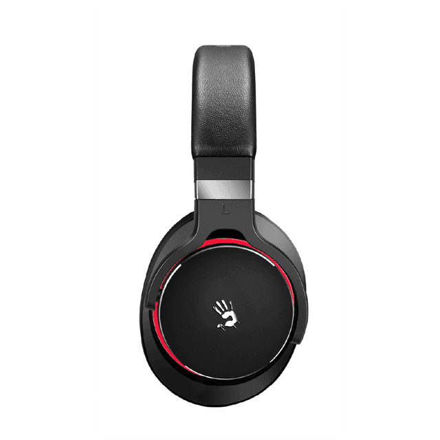 Bloody M550 Dynamic Hifi Gaming Headphones with Hybrid Diaphragm, In-Line Mic & Detachable Cable, Foldable Design, Tangle-Free Cube Braided Cable - Black / Red - SW1hZ2U6MzExMjc0Nw==