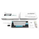 لوحة مفاتيح كمبيوتر لاسلكية متوافقة مع نظام ماك و ويندوز دورجود Durgod K330W Gateron Crystal Mechanical Wireless Keyboard Doubleshot PBT Profile - SW1hZ2U6MzExMjc1Nw==