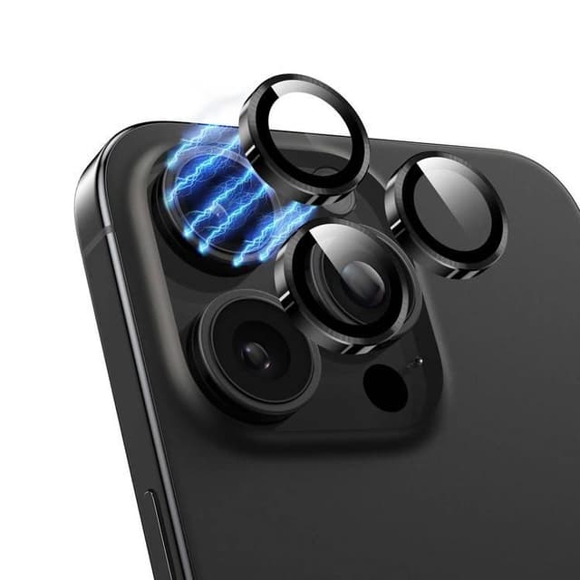 Green Lion iPhone 15 Pro/15 Pro Max For Classic Camera Lens - Black - SW1hZ2U6MzEwOTE1Mw==