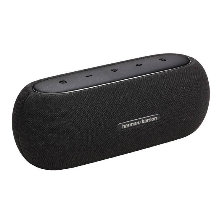 مكبر صوت لاسلكي 12 ساعة مقاوم للماء والغبار أسود هارمان كاردون Harman Kardon Luna Portable Wireless Bluetooth Speaker Black