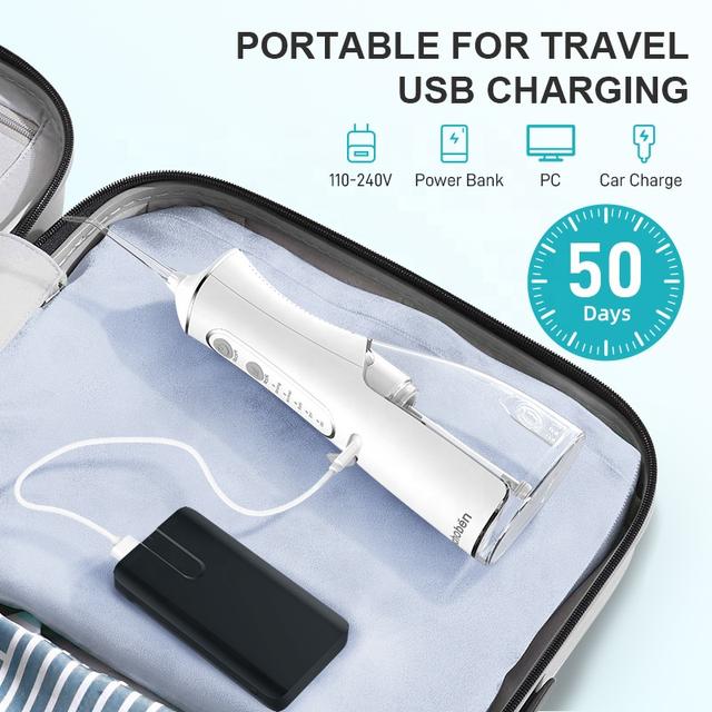 جهاز خيط الاسنان المائي محمول 2000 مللي أمبير 300 مللي Portable Oral Irrigator Water Flosser