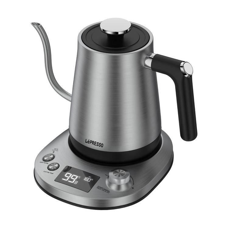 غلاية كهربائية 750 _ 800 واط 800 ملي لتر مع أبريق تقطير القهوة رمادي ليبرسو LePresso Pour Over Kettle Electric Temperature Control