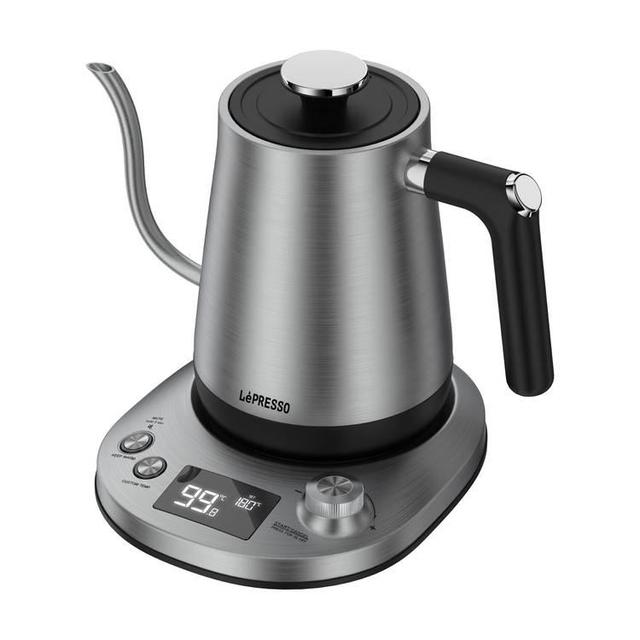 LePresso Pour-Over Kettle Electric Temperature Control - Gray - SW1hZ2U6MzEwMTAwNQ==