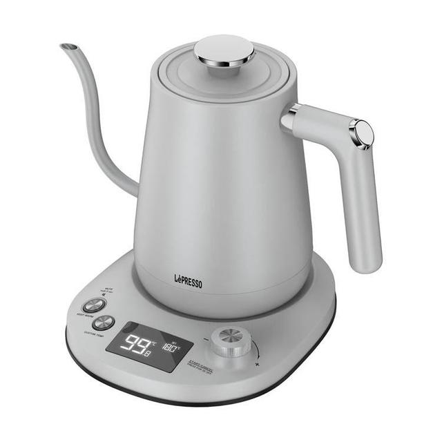 غلاية كهربائية 750 _ 800 واط 800 ملي لتر مع أبريق تقطير القهوة أبيض ليبرسو LePresso Pour Over Kettle Electric Temperature Control White - SW1hZ2U6MzEwMDg4MQ==