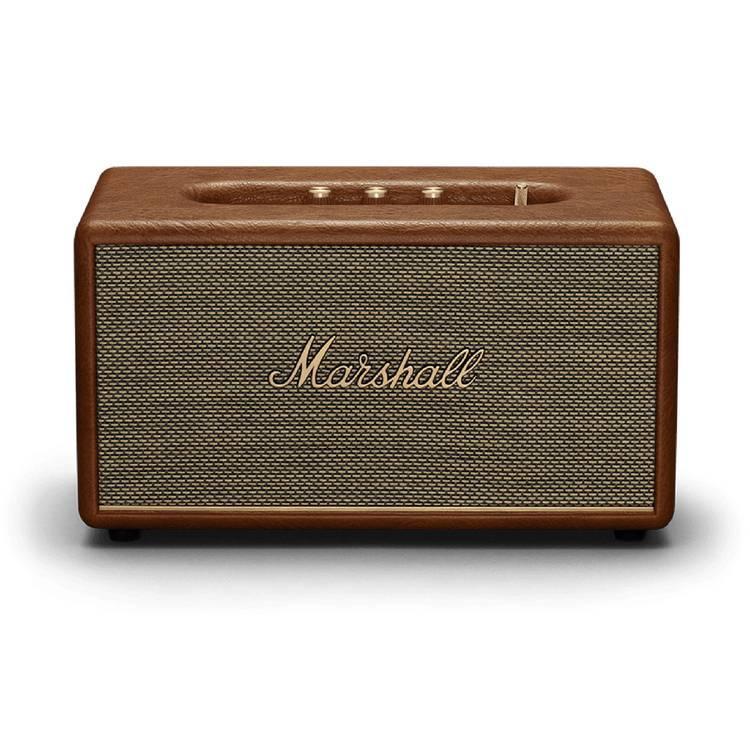 مكبر صوت لاسلكي مع مدخل 3.5 ملم وRCA بني مارشال Marshall Stanmore III Wireless Portable Stereo Bluetooth Speaker Brown