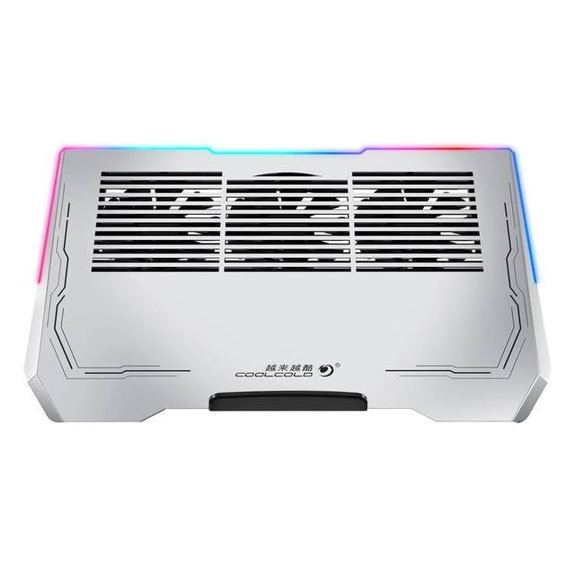 مروحة لابتوب مع تقنية Al RGB فضي بورودو Porodo Gaming Laptop Cooling Fan with Multifan and Al RGB - SW1hZ2U6MzEwNDM2OQ==