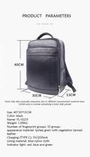 Men's Leather Backpack Fingerprint Lock FL-V2211 - SW1hZ2U6MzA5NjIzOQ==