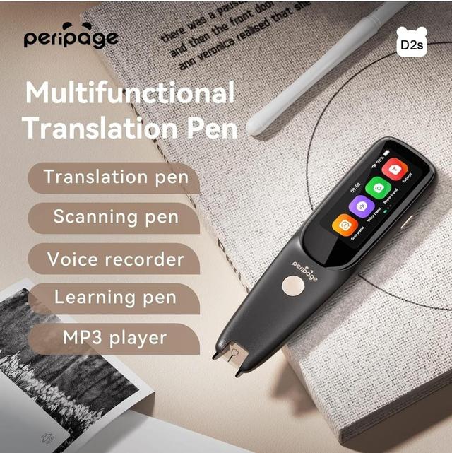 قلم ترجمة فوري بيري بيج ذكي 112 لغة 800 مللي أمبير Peripage D2s Scan Reader Pen Translator - SW1hZ2U6MzE0MzY1NA==