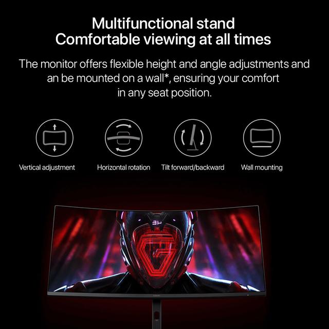 Xiaomi Curved Gaming Monitor G34WQi 180Hz 34Inch - SW1hZ2U6MzEyMTg2MA==