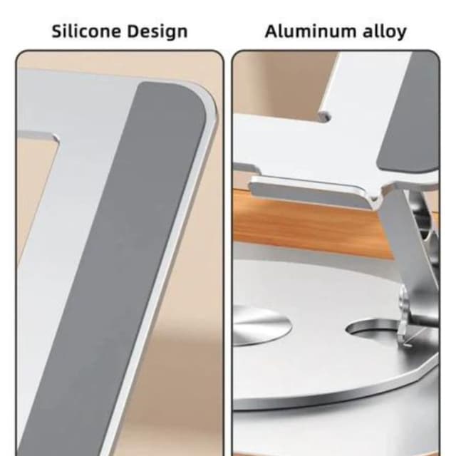 ستاند لابتوب محمول باستيك قابل للطي والدوران 360 درجة Bastec Laptop And Tablet Holder Stand