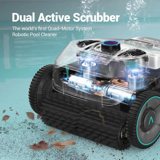 روبوت مكنسة تنظيف المسبح ايبر سيجل برو 200 واط 9000 مللي أمبير Aiper Seagull Pro Cordless Robotic Pool Cleaner