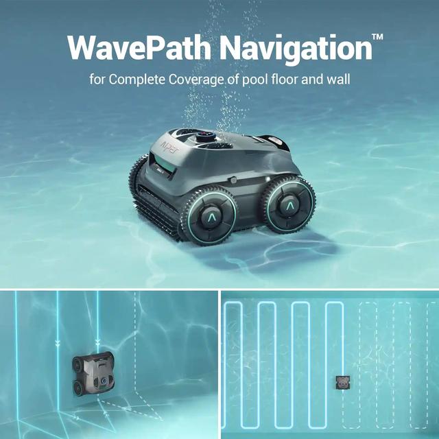 روبوت مكنسة تنظيف المسبح ايبر سيجل برو 200 واط 9000 مللي أمبير Aiper Seagull Pro Cordless Robotic Pool Cleaner