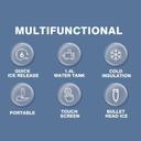 صانعة ثلج منزلية دي اس بي 1.4 لتر 165 واط Dsp KD8001 Ice Maker Machine