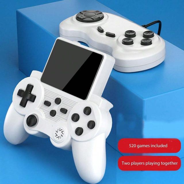 Q20 Portable Retro Video Handheld Games Console 2.4-Inch Joystick Console Built-In 520 Game Wireless - SW1hZ2U6MzE4NDg2OQ==