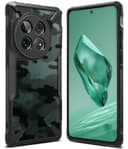 كفر حماية موبايل ون بلس 12 أسود مموه رينجكي Ringke Fusion-X Case Compatible with OnePlus 12