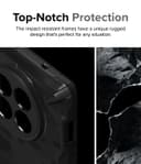 كفر حماية موبايل ون بلس 12 أسود مموه رينجكي Ringke Fusion-X Case Compatible with OnePlus 12