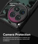 كفر حماية موبايل ون بلس 12 أسود مموه رينجكي Ringke Fusion-X Case Compatible with OnePlus 12