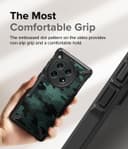 كفر حماية موبايل ون بلس 12 أسود مموه رينجكي Ringke Fusion-X Case Compatible with OnePlus 12