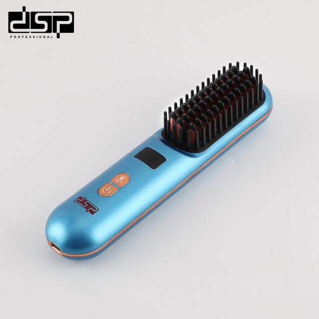 مشط حراري للشعر دي اس بي 2600 مللي أمبير 5 اعدادات حرارة Dsp Cordless Hair Straightener Brush - SW1hZ2U6MzE4NjU5Nw==