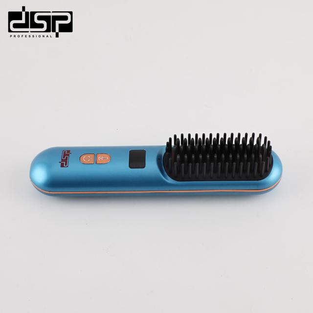 مشط حراري للشعر دي اس بي 2600 مللي أمبير 5 اعدادات حرارة Dsp Cordless Hair Straightener Brush
