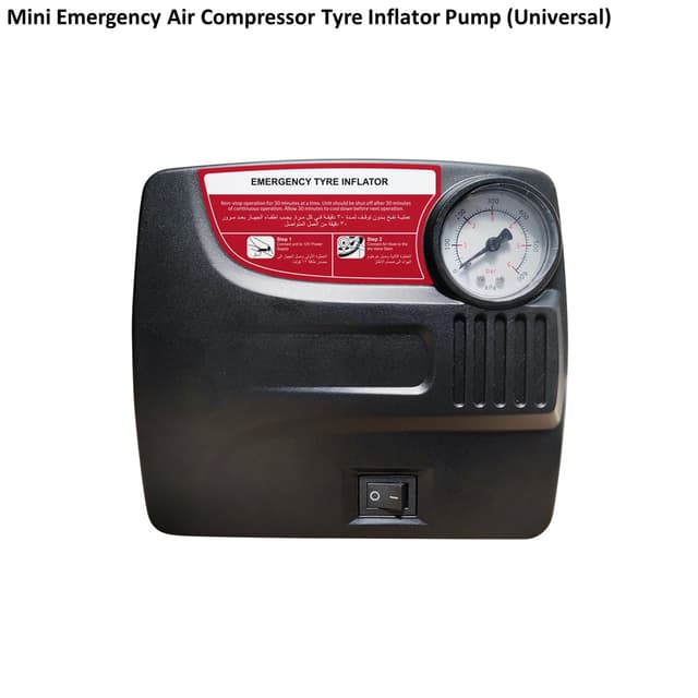 Mini Emergency Air Compressor Tyre Inflator Pump (Universal) - 732353