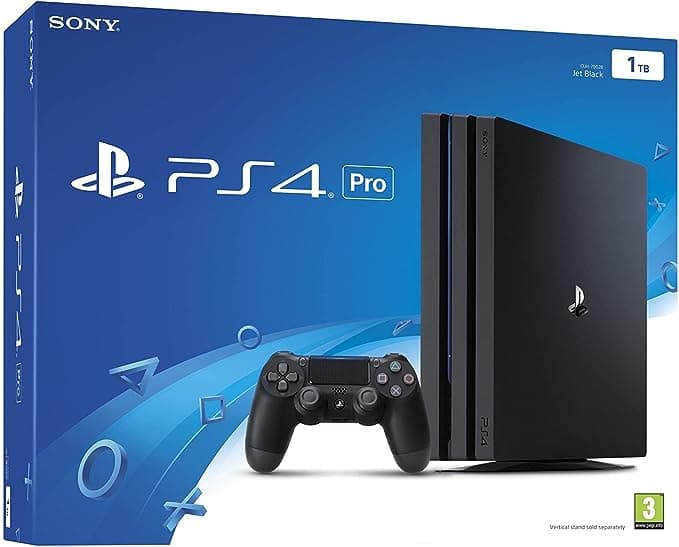 سوني 4 برو مجدد 1 تيرابايت أسود سوني Renewed Sony PlayStation 4 Pro Console