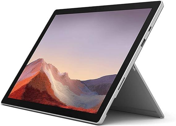 لاب توب مايكروسوفت مستعمل بدون كيبورد وقلم مع شاشة 12.3 بوصة تعمل باللمس ومعالج كور اي 5 الجيل العاشر ورام 4 جيجابايت وهارد 256 جيجابايت من مايكروسوفت Pre-owned Microsoft Surface Pro 7 2019 Touch Screen Without Keyboard and Pen