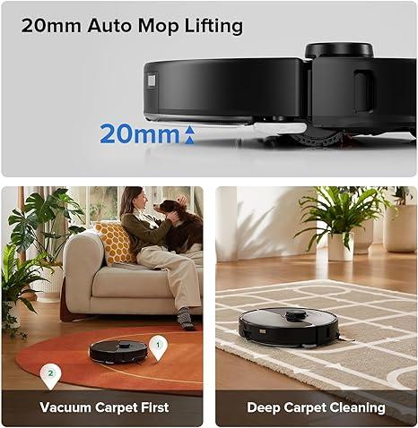 مكنسة روبوت التنظيف روبوروك اس 8 ماكس مع صندوق للغبار 8000 باسكال Roborock S8 Max Ultra Robot Vacuum - SW1hZ2U6MzE3MjUzMw==