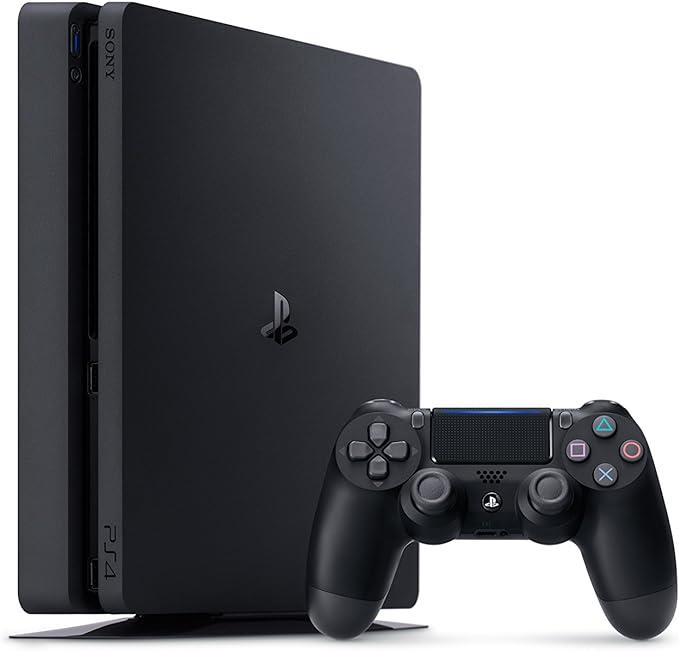 سوني 4 سليم مجدد 1 تيرابايت أسود سوني Renewed Sony Playstation 4 Slim 1Tb Console