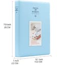 O Ozone 128 Pockets Card Size Pockets Fujiflims Mini Photo Album for Fujifilm Instax Mini 9 7s 8 8+ 25 26 50s 70 90 Instant Camera Name Card, Photo Book (Light Blue)