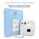 O Ozone 128 Pockets Card Size Pockets Fujiflims Mini Photo Album for Fujifilm Instax Mini 9 7s 8 8+ 25 26 50s 70 90 Instant Camera Name Card, Photo Book (Light Blue)