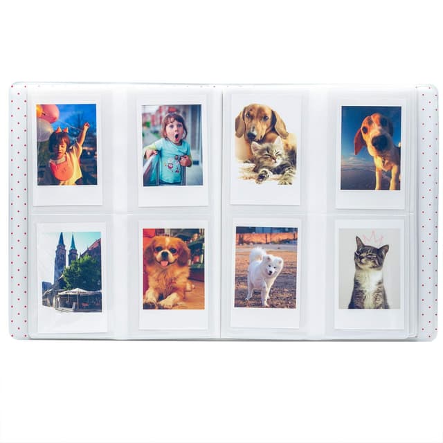 O Ozone 128 Pockets Card Size Pockets Fujiflims Mini Photo Album for Fujifilm Instax Mini 9 7s 8 8+ 25 26 50s 70 90 Instant Camera Name Card, Photo Book (Light Blue)