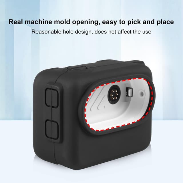 O Ozone Silicone Case Compatible with Insta360 GO 3, Soft Carrying Case with Lens Cover Cap & Wrist Strap |Anti-drop Protective Accessories Cover for Insta360 GO 3 Action Camera Accessories- Black