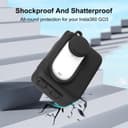 O Ozone Silicone Case Compatible with Insta360 GO 3, Soft Carrying Case with Lens Cover Cap & Wrist Strap |Anti-drop Protective Accessories Cover for Insta360 GO 3 Action Camera Accessories- Black