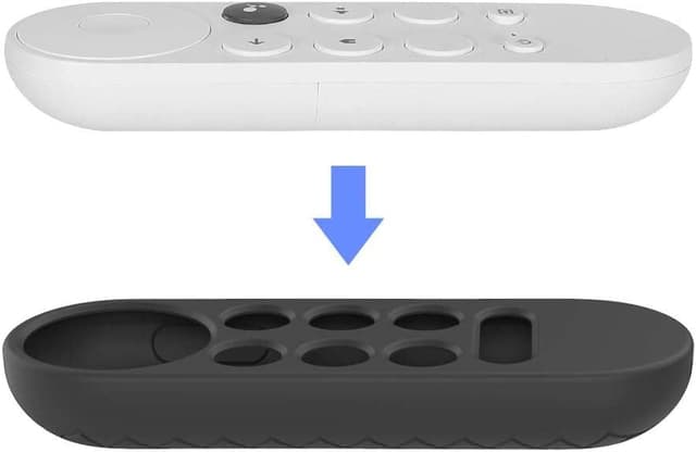 O Ozone Silicone Case Compatible with Google Chromecast with Google TV 2020 Voice Remote, Anti Slip Protective Case Holder Skin Shockproof Bumper Cover Sleeve Skin Protector  - Mint Green