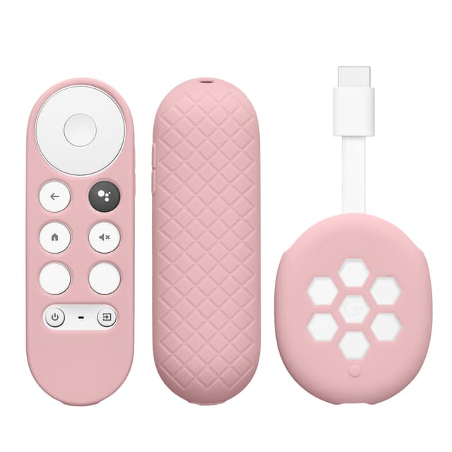 كفر حماية ريموت كروم كاست 2020 4K اوزون زهري O Ozone Silicone Remote Cover Set Compatible with Google Chromecast