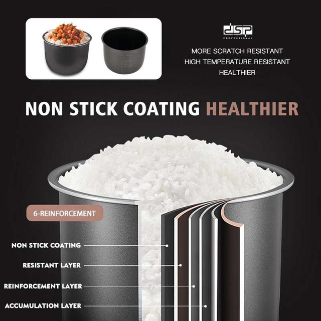 قدر ضغط كهربائي 6 لتر دي اس بي 1000 واط Dsp Professional Electric Pressure Cooker