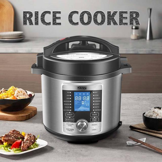 قدر ضغط كهربائي 6 لتر دي اس بي 1000 واط Dsp Professional Electric Pressure Cooker - SW1hZ2U6MzE0Nzc0OA==