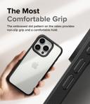 Ringke Fusion Bold Compatible with iPhone 15 Pro Case Cover Firm Grip Frame Anti-Yellowing Anti-Fingerprint Frosted Hard Back Shockproof Bumper iPhone 15 Pro Back Cover - Matte Black