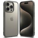 Ringke Fusion Bold Compatible with iPhone 15 Pro Case Cover Firm Grip Frame Anti-Yellowing Anti-Fingerprint Frosted Hard Back Shockproof Bumper iPhone 15 Pro Back Cover - Matte Gray