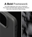 Ringke Fusion Bold Compatible with iPhone 15 Pro Case Cover Firm Grip Frame Anti-Yellowing Anti-Fingerprint Frosted Hard Back Shockproof Bumper iPhone 15 Pro Back Cover - Matte Gray