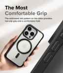 Ringke Fusion Bold Magnetic Compatible with iPhone 15 Pro Case Cover Firm Grip Frame Anti-Yellowing Anti-Fingerprint Frosted Hard Back Shockproof Bumper iPhone 15 Pro Back Cover - Matte Black