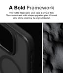 كفر ايفون 15 برو ماكس مع ماج سيف أسود مت وشفاف رينجكي Ringke Fusion Bold Magnetic Compatible with iPhone 15 Pro Max Case