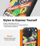 Ringke Onyx Case Compatible with iPhone 15 Pro Max, Enhanced Grip Tough Flexible TPU Shockproof Rugged TPU Bumper Drop Protection Phone Cover [ Designed for iPhone 15 Pro Max ] - Sticker